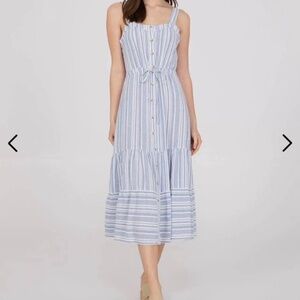 Suzy Shier button-down striped dress